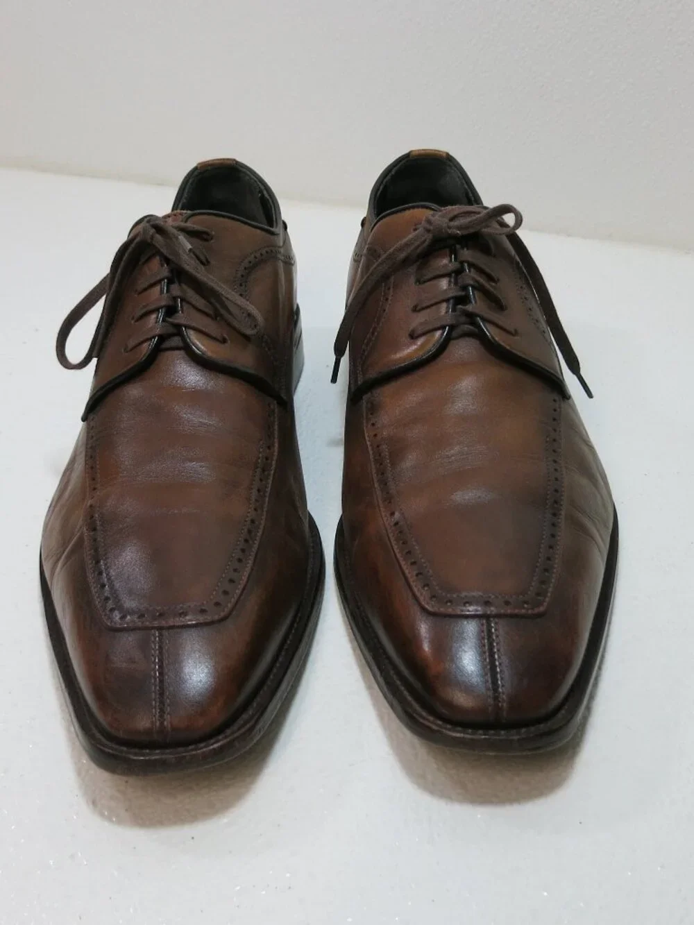 Johnston & Murphy Brogue Leather Dress Split Toe Men's Dress Footwear Sz 11.5 M